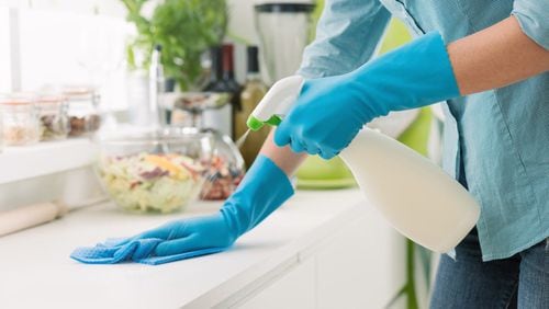 Keep household surfaces clean to cut down on the spread of infection