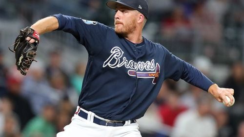 Veteran reliever Eric O’Flaherty was released by the Braves on Friday. (Curtis Compton/ccompton@ajc.com)