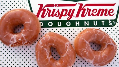 Glazed Krispy Kreme doughnuts (Photo by Joe Raedle/Getty Images)
