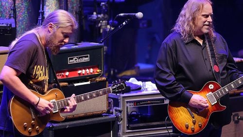 Derek Trucks (left) and Warren Haynes are among the musicians playing the Allman Brothers Band 50th anniversary concert at Madison Square Garden on March 10, 2020.