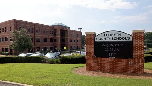 Forsyth County Schools has been at the center of a lawsuit regarding what parents can say at school board meetings. (Jason Getz / Jason.Getz@ajc.com)