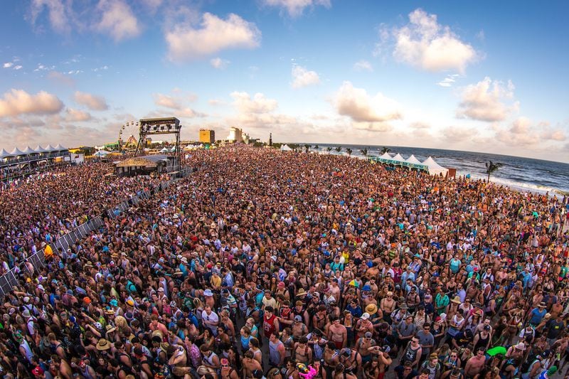 The Hangout Music Festival on the beach in Gulf Shores, Alabama, draws a large crowd from around the nation each May.
(Courtesy of Hangout Music Festival)