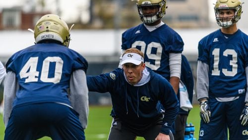 New Georgia Tech safeties coach Shiel Wood was a wide receiver at Wofford 2001-05, helping the Terriers to the FCS semifinals in 2003. (Danny Karnik/GTAA)