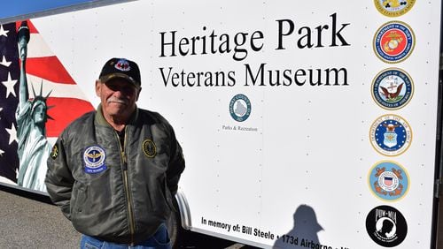 Jim Joyce, curator for the Heritage Park Veterans Museum in McDonough, plans to take the destination's new mobile facility on the road to nursing homes, hospices and schools.