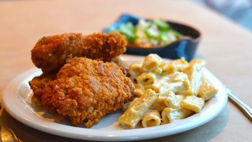 Chef Robert Phalen's fried chicken is a focal point on the menu at Mary Hoopa's House of Fried Chicken & Oysters. / Photo: Henri Holllis