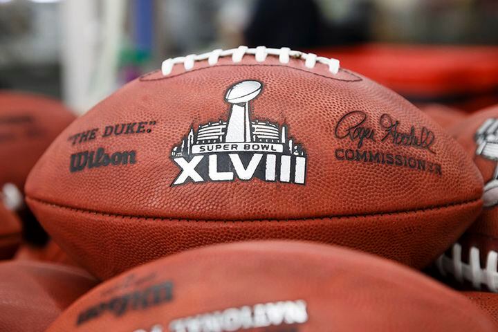 Super Bowl XLVIII gear made at Wilson Sporting Goods in Ada, Ohio