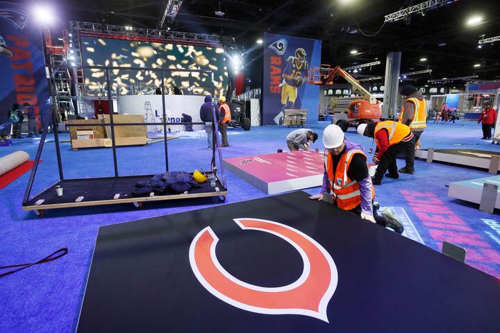 Photos: Setting up the Super Bowl Experience in Atlanta