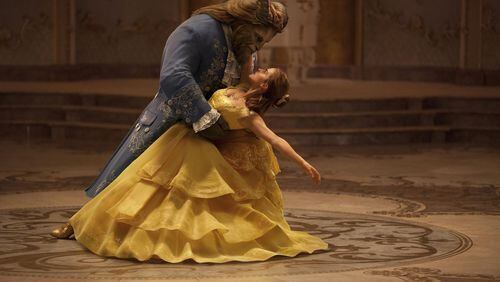 Emma Watson stars as Belle and Dan Stevens as the Beast in Disney’s “Beauty and the Beast.”