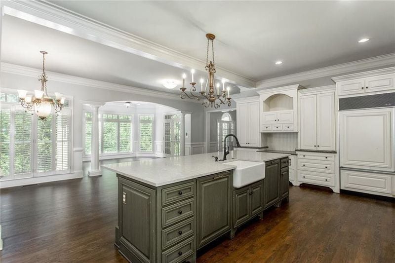 The kitchen of Drew Sidora's home. She is now on "The Real Housewives of Atlanta." REALTOR PHOTO
