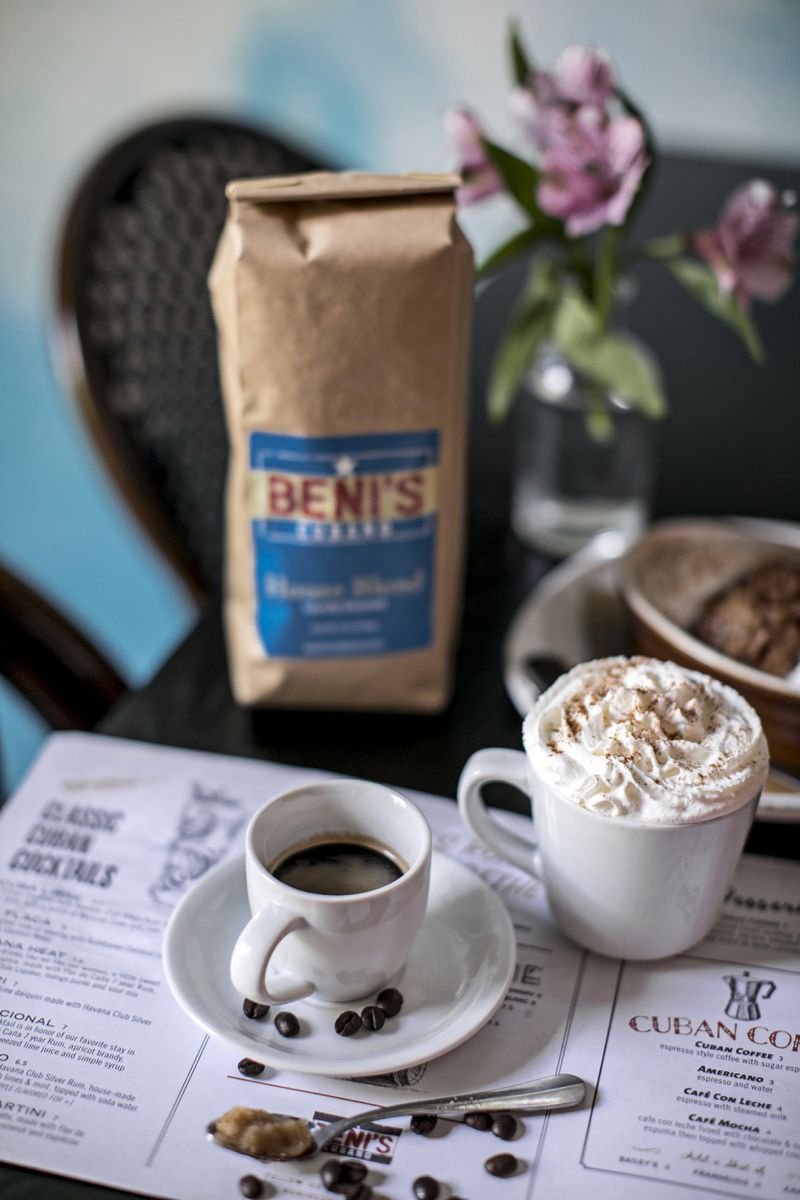  Finish a meal at Beni’s Cubano off with a Cuban coffee or café mocha. Credit: Heidi Geldhauser