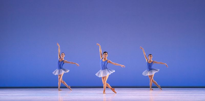 In "Balanchine Inspired," Atlanta Ballet's season opener, the company's fleet-footed dancers will perform works by George Balanchine, Kiyon Ross and Justin Peck.
Courtesy of Kim Kenney