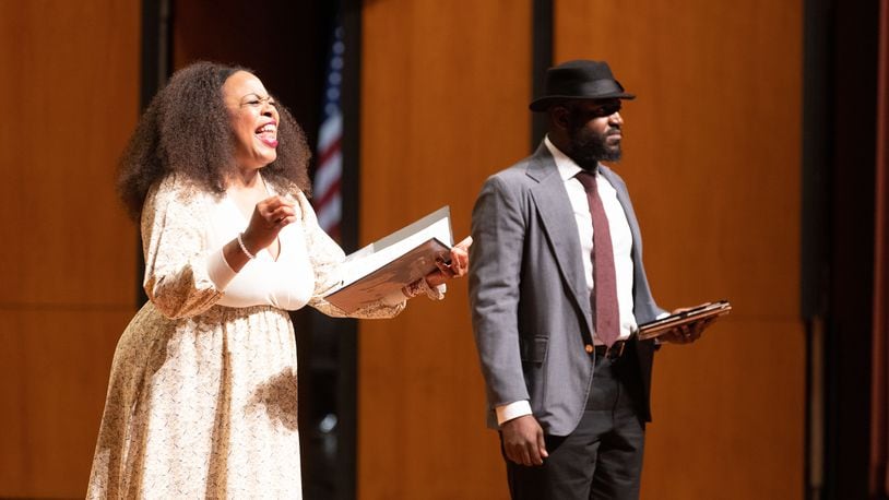 Maria Clark and Tyrone Webb perform in "Go On With That Wind" by Marcus Norris and Adamma Edo. The production won last year's 96-Hour Opera Project. Photo: Jeff Roffman