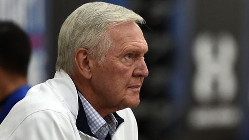 NBA Hall of Famer and current executive board member of the Golden State Warriors Jerry West watches action during Day Two of the NBA Draft Combine at Quest MultiSport Complex on May 12, 2017 in Chicago, Illinois. (Photo by Stacy Revere/Getty Images)