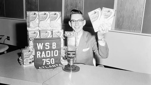 WSB Radio jockey Jim Wesley in 1955. LANE BROTHERS