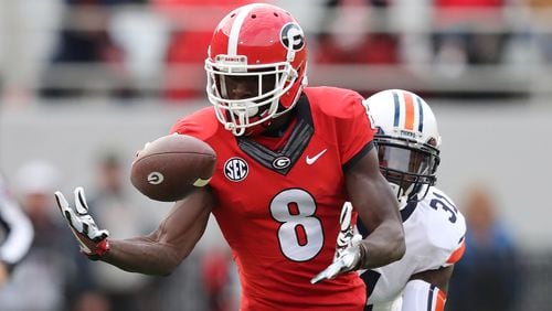 Georgia wide receiver Riley Ridley  had 12 catches for 238 yards and two touchdowns as a freshman last season.