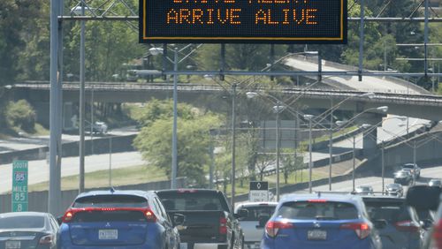 AAA expects 1.3 million Georgia residents to travel this weekend - most of them by automobile.   Bob Andres / bandres@ajc.com