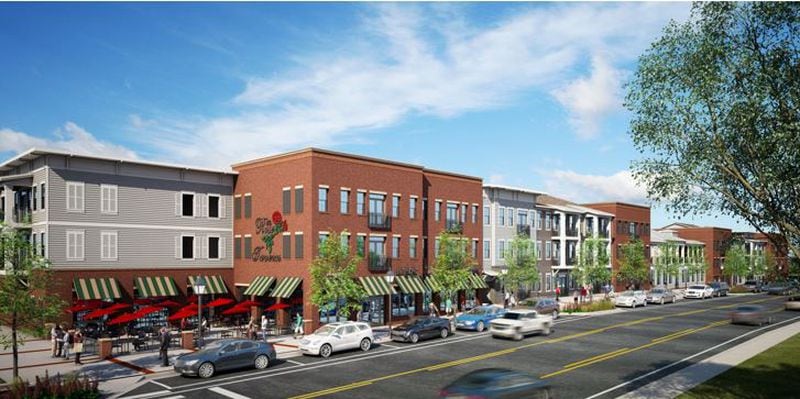 New renderings were released Monday of the megaproject being planned for downtown Lawrenceville. (City of Lawrenceville/Novare Group)