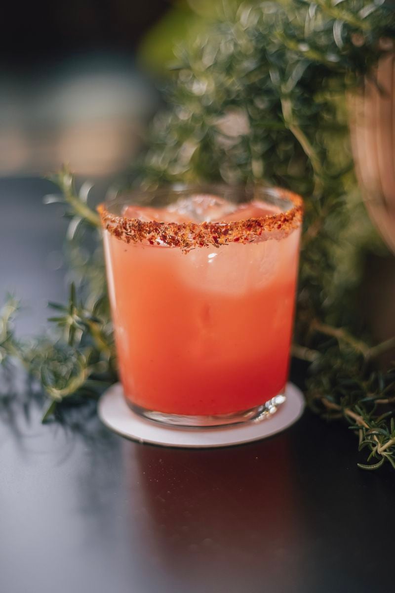 The spice road cocktail at Ela — a mix of tequila, mezcal, blood orange and sumac — is as pretty as it is tasty.  Courtesy of Frankie Cole