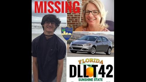 Tyler Logan Mott, left, and his grandmother, Kristina June French, had been missing since Monday, officials said.