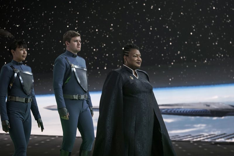 Stacey Abrams as United Earth president in the series "Star Trek: Discovery." Marni Grossman/Paramount Plus/CBS