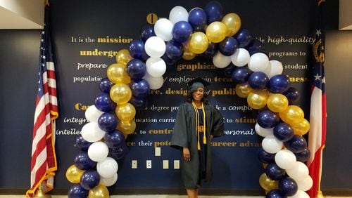 Sharese Windley earned a BSN in April from Herzing University twenty years after first attending nursing school. She begins a residency this month at Emory.