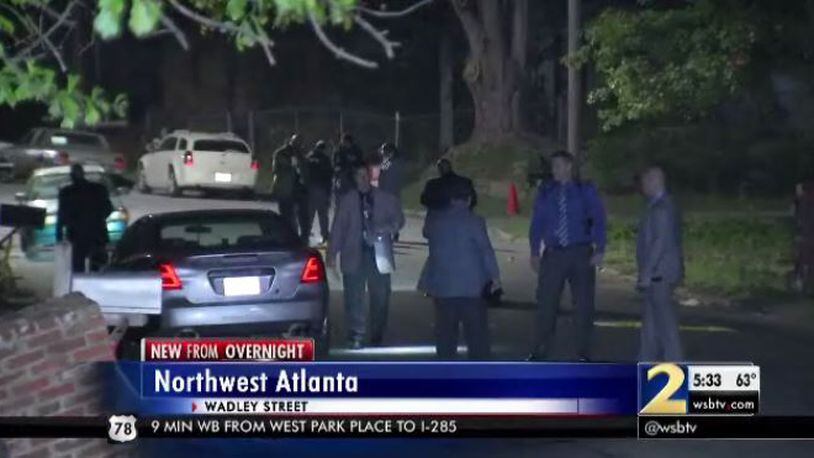 Police are investigating a shooting that injured two people Thursday in northwest Atlanta. (Credit: Channel 2 Action News)