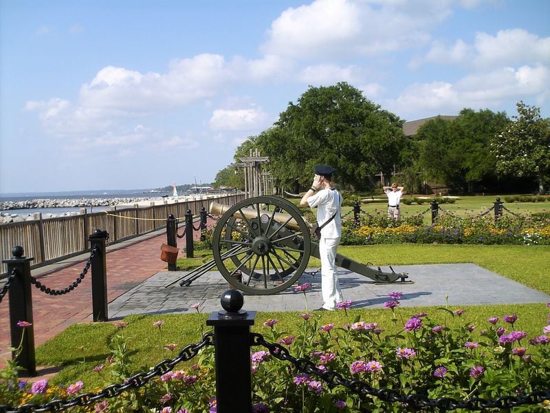 The daily cannon firing is a longstanding tradition at the Grand Hotel, a place rife with tradition on Mobile Bay in Point Clear, Ala. CONTRIBUTED BY BLAKE GUTHRIE