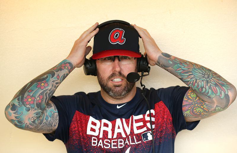 Reliever Peter Moylan wears his emotions, and everything else, on his sleeve.  (Curtis Compton/ccompton@ajc.com)