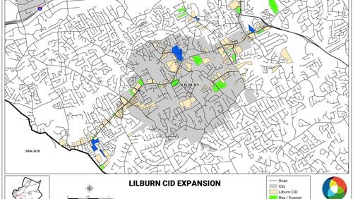 The Lilburn City Council recently approved an expansion of the boundaries of the Lilburn Community Improvement District. (Courtesy City of Lilburn)