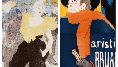 These two works, “The Clowness at the Moulin Rouge,” and “Ambassadeurs: AristideBruant,” are part of a catalogue of 53 European master works bequeathed to the High Museum by Atlanta collectors Irene and Howard Stein.