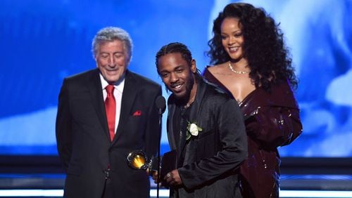 Kendrick Lamar is the big winner at the Grammys so far. Photo: Getty Images