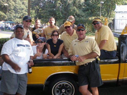 Tailgating in Black and Gold