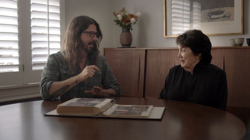 Dave and Virginia Grohl in the documentary, "From Cradle to Stage."
