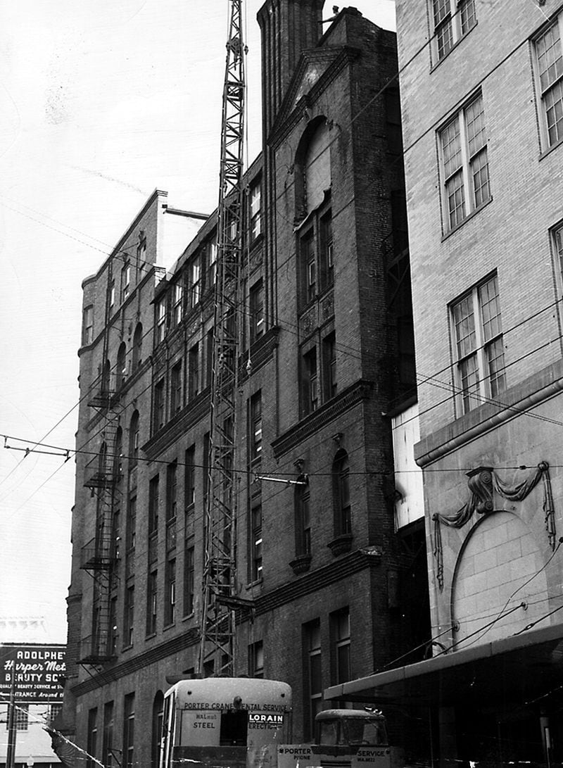 After 1947, the abandoned Constitution building on Alabama Street continued to be used by Rich’s. It was demolished in 1967. (AJC file)