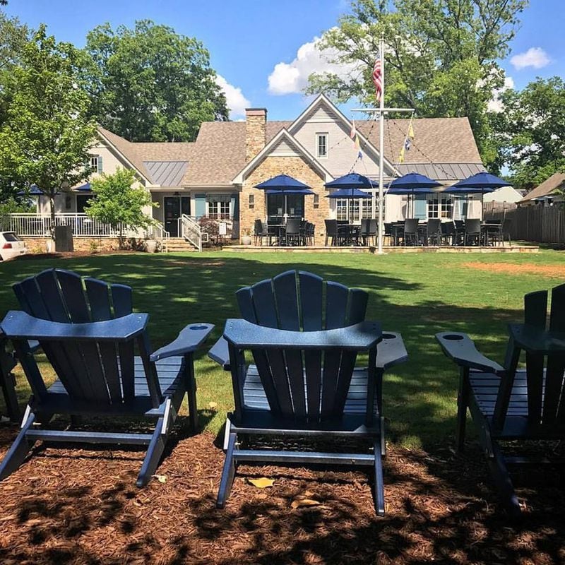 The Big Ketch Saltwater Grill’s Roswell location offers a family-friendly outdoor patio that seats 50 diners, plus a green space to play lawn games. CONTRIBUTED BY THE BIG KETCH SALTWATER GRILL