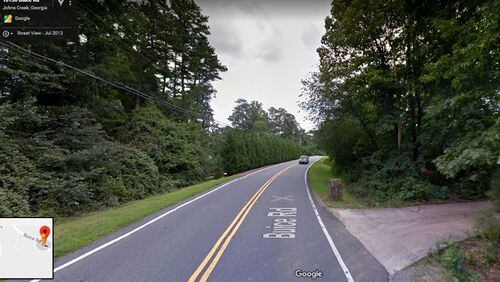 A trail extension is proposed to run along Buice Road from Papillon Trace to Spruill Road in Johns Creek. A public input meeting to seek residents’ comments on the project is set for May 16. GOOGLE MAPS