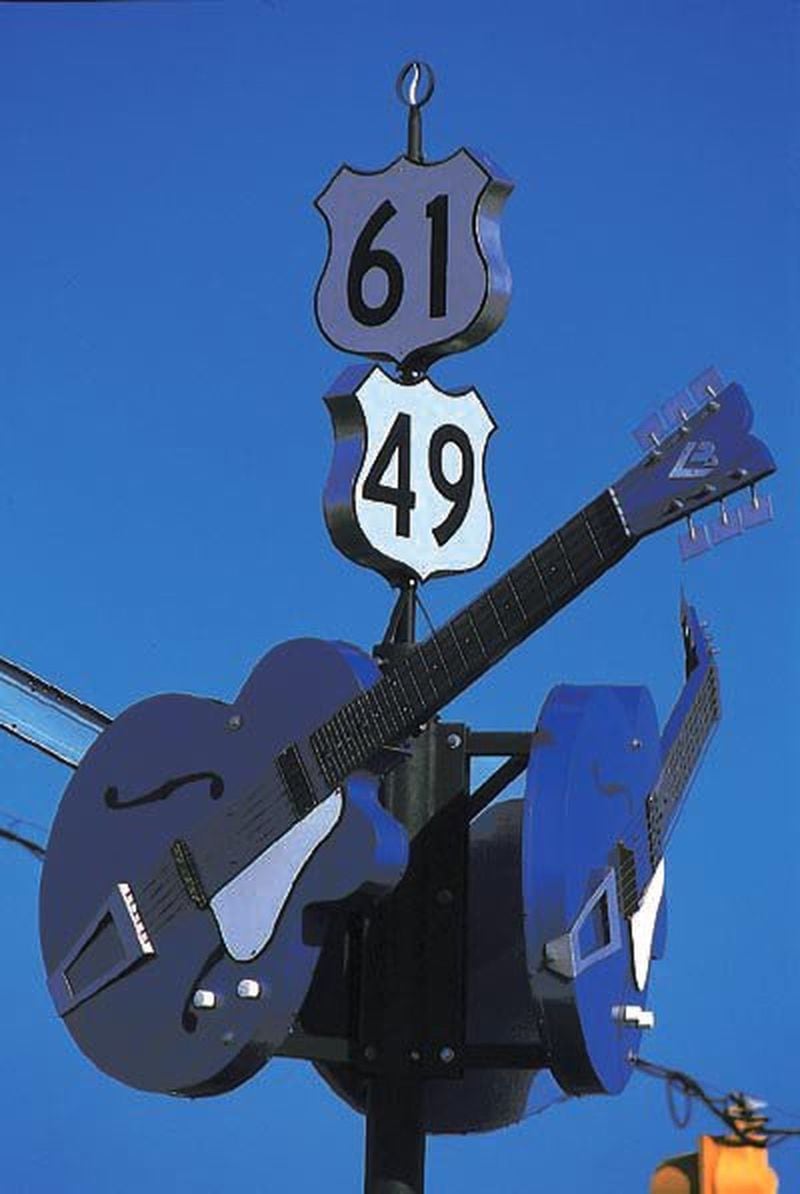 The intersection of U.S. 61 and U.S. 49 in Clarksdale is promoted as the crossroads where blues legend Robert Johnson sold his soul to the devil to become king of the Delta blues. Contributed by Clarksdale-Coahoma County Chamber of Commerce