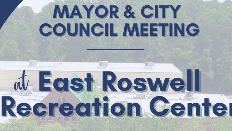 Roswell’s Mayor and City Council will meet at East Roswell Park Recreation Center at 7 p.m. Monday, Nov. 14. COURTESY CITY OF ROSWELL