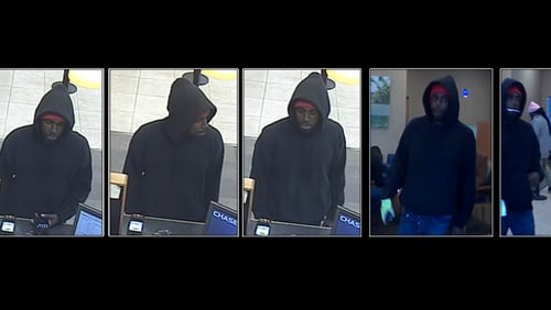 Gwinnett County police are searching for a man who robbed a Chase Bank in Duluth.