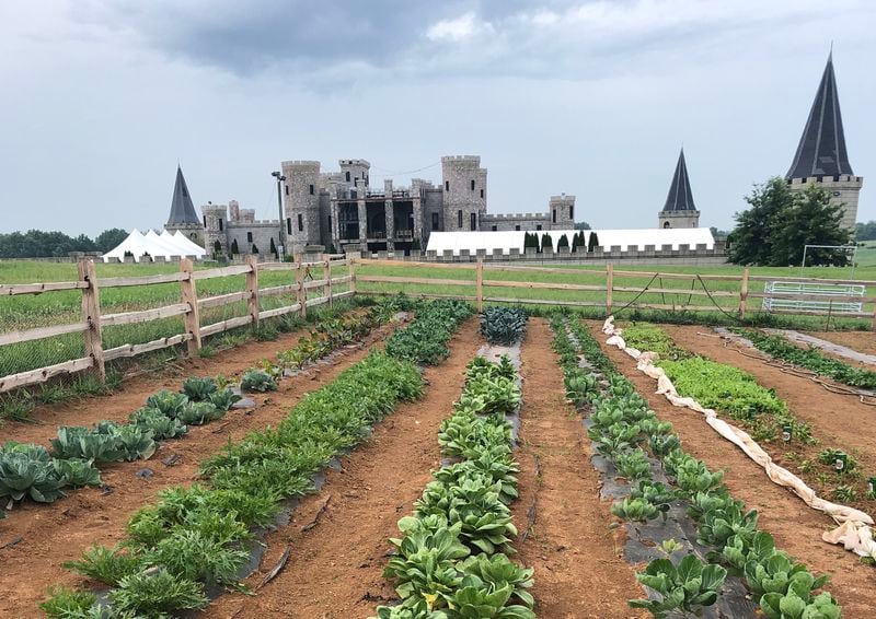The vegetable garden, truffle orchard, lavender fields and mushroom farm at The Kentucky Castle produce about 90% of what's served on the dining room's menu. 
Courtesy of The Kentucky Castle