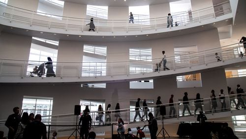 People wander through the High Museum of Art during the Woodruff Family Fun Fest at the Woodruff Arts Center, Sunday, January 12, 2020. STEVE SCHAEFER / SPECIAL TO THE AJC