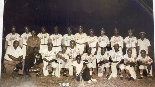 The College Park Indians of the Branch Rickey League pose for a team photo in 1960.