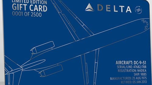 Delta DC-9 gift card