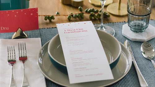 West Elm stores are offering free lesons in holiday entertaining — how to set a “Friendsgiving” table and how to host a sit-down dinner. CONTRIBUTED BY WEST ELM