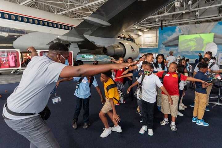 Hartsfield-Jackson business community helps ‘Stuff the Plane’ for APS, Fulton and Clayton students