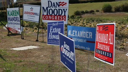 Tuesday’s results in a special congressional election in Kansas have Georgia Democrats looking for similarities and state Republicans looking for differences as next week’s special election in Georgia’s 6th Congressional District approaches. (HENRY TAYLOR / HENRY.TAYLOR@AJC.COM)