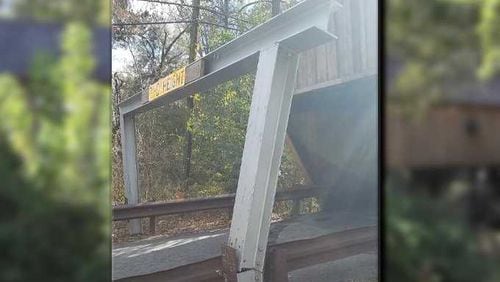 For the 11th time, someone has almost hit the historic Concord Road Covered Bridge. This near-miss was on Nov. 26, 2018.