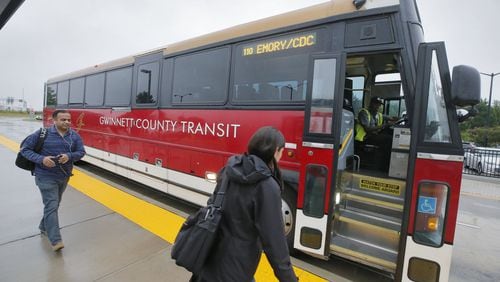 Gwinnett County voters appear to have said "no" to a sales tax for transit expansion for the second time in less than two years. BOB ANDRES /BANDRES@AJC.COM AJC FILE PHOTO