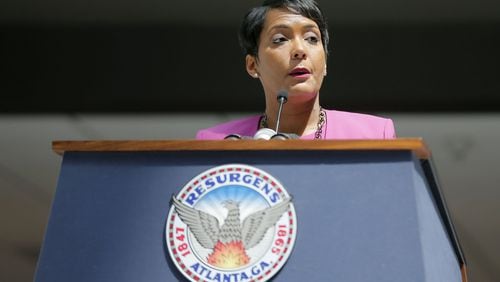 Mayor Keisha Lance Bottoms was one of 214 signatories on a letter to leaders of the U.S. Senate, asking them to call Senators back to Washington and take up gun safety legislation. Bob Andres / bandres@ajc.com