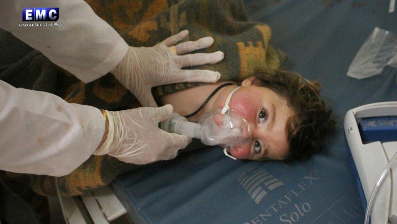Sarain gas attack in Syria